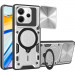 Удароміцний чохол Bracket case with Magnetic на Xiaomi Redmi Note 14 4G (Europe version) (Silver)