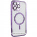 TPU чехол Fibra Chrome with Magnetic safe для Samsung Galaxy S24+ / S25+ (Purple)