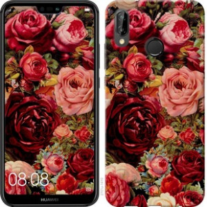 Чохол Квітучі троянди на Huawei P20 Lite