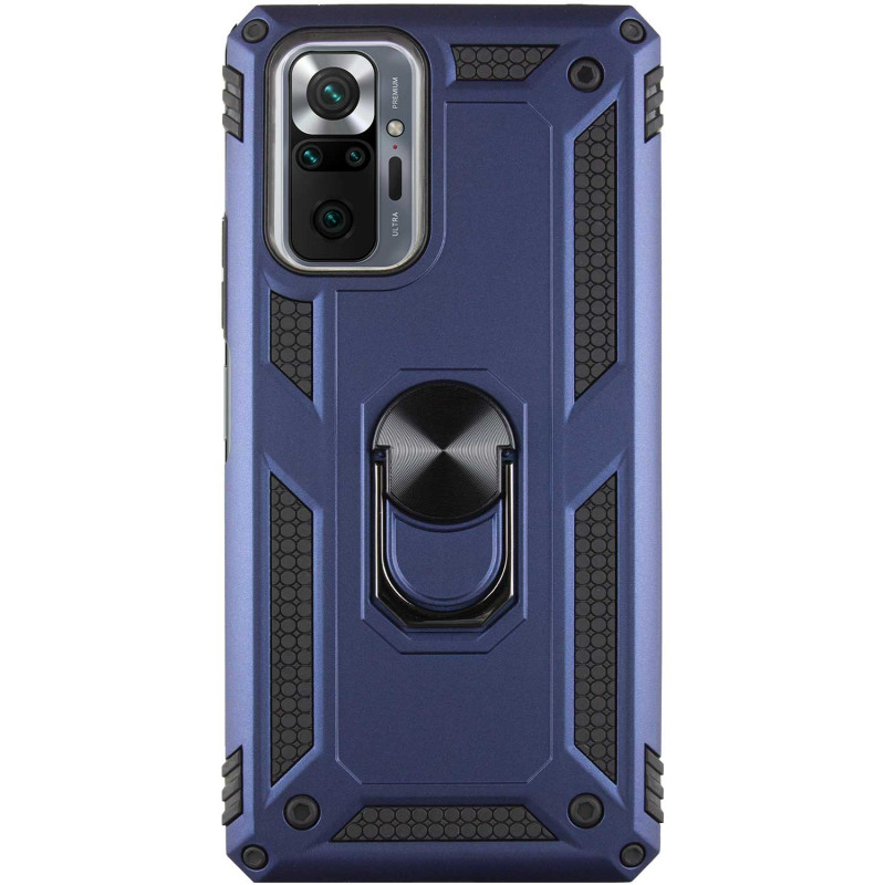Фото Ударопрочный чехол Serge Ring for Magnet для Xiaomi Redmi Note 10 Pro / 10 Pro Max (Темно-синий) в магазине vchehle.ua