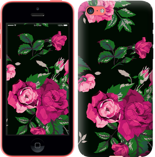 

Чохол Троянди на чорному тлі на iPhone 5c 546781
