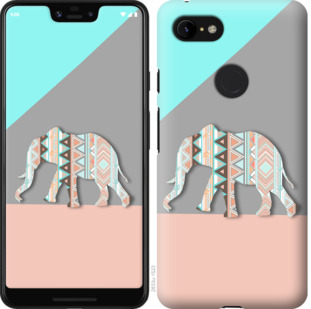 

Чехол Узорчатый слон для Google Pixel 3a XL 875987