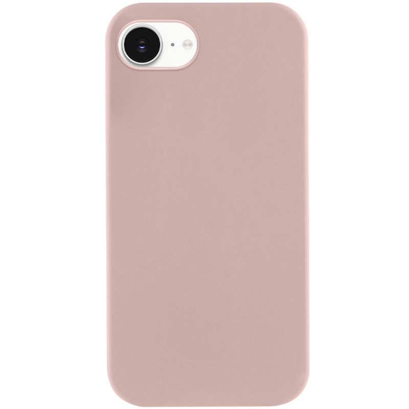 Чехол Silicone Case Full Protective (AA) NO LOGO для Apple iPhone 16e (6.1") (Розовый / Pink Sand)