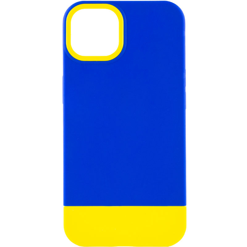 Чохол TPU+PC Bichromatic на Apple iPhone 12 Pro / 12 (6.1") (Navy Blue / Yellow)