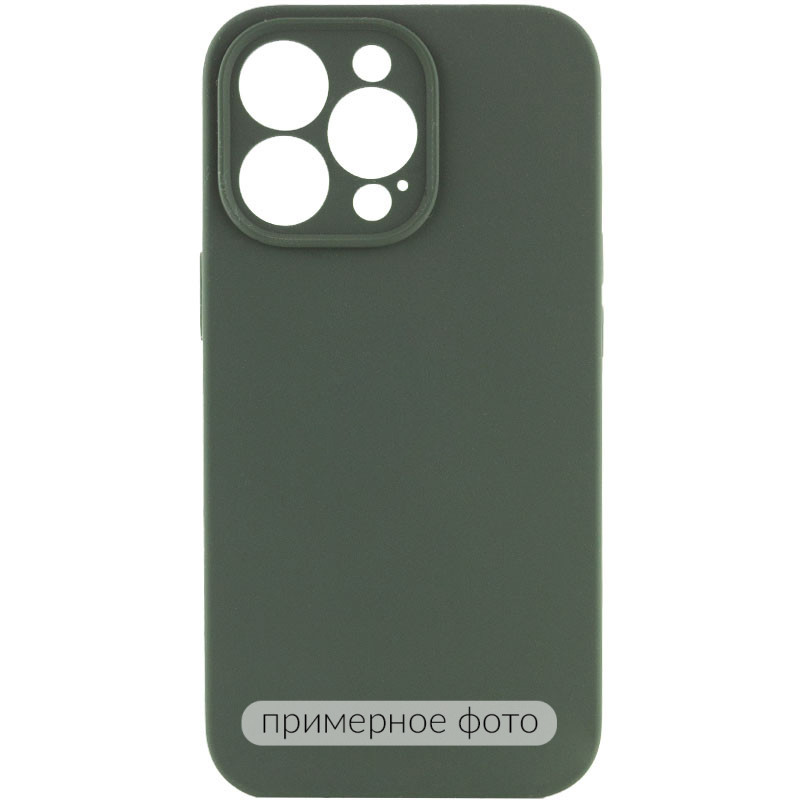 Чехол Silicone Case Full Camera Protective (AA) NO LOGO для Apple iPhone 16 Plus (6.7") (Зеленый / Cyprus Green)