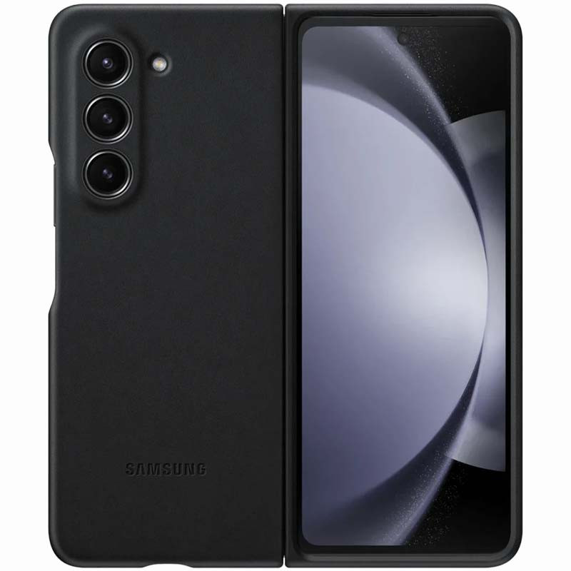 Шкіряний чохол Leather Case (AAA) на Samsung Galaxy Z Fold5 (Black)