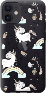 

Чехол Единорог и кофе для iPhone 12 Mini 1607517