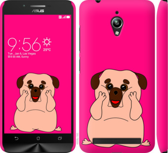 

Чехол Весёлый мопс для Asus Zenfone Go ZC500TG 928709