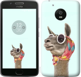 Чехол Модная лама для Motorola Moto G5
