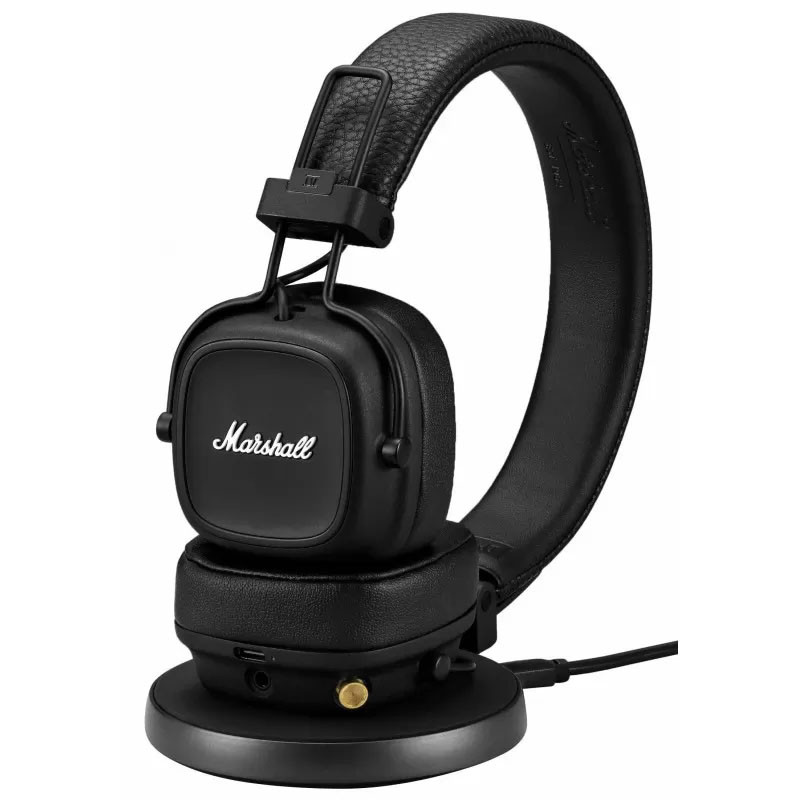 Фото Накладні бездротові навушники Marshall Major IV (Black) в маназині vchehle.ua