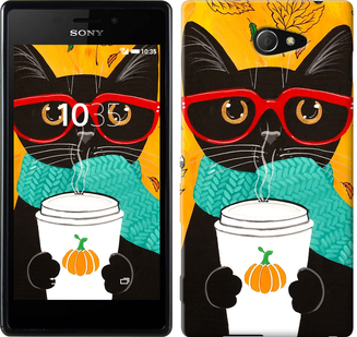 

Чохол Осінній кіт на Sony Xperia M2 D2305 639729