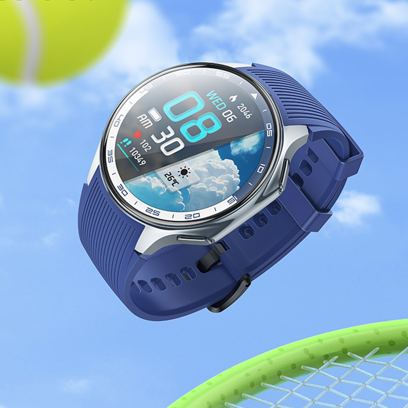 Фото Смарт-годинник Hoco Smart Watch Y24 AMOLED Smart sports watch (call version) (Silver) в маназині vchehle.ua