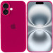 Фото Чохол Silicone Case Full Camera Protective (AA) на Apple iPhone 16 Plus (6.7") (Червоний / Rose Red) на vchehle.ua