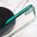 Фото Прозрачный силиконовый чехол глянцевая окантовка Full Camera для Apple iPhone XS Max (6.5") (Зеленый) в магазине vchehle.ua