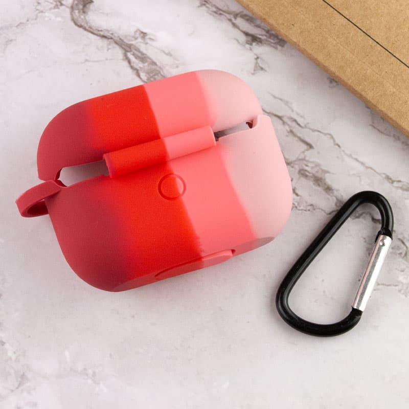 Силиконовый футляр Colorfull для наушников AirPods Pro (Розовый / Красный) в магазине vchehle.ua