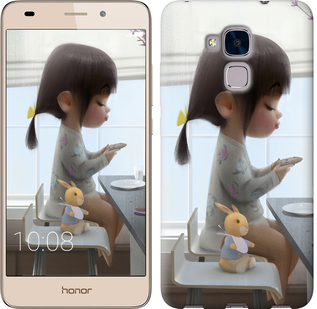 

Чехол Милая девочка с зайчиком для Huawei GT3 636733