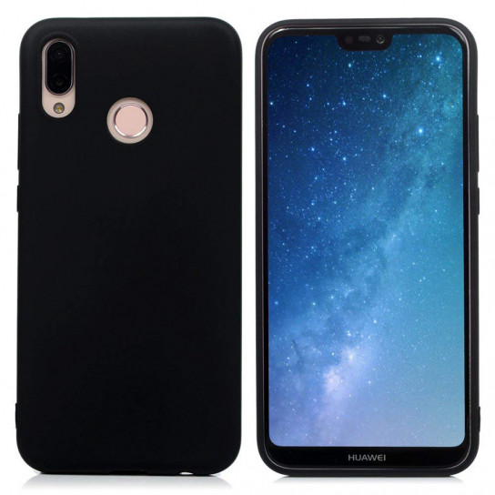 

Силиконовый чехол Candy для Huawei P20 Lite (Черный) 591017