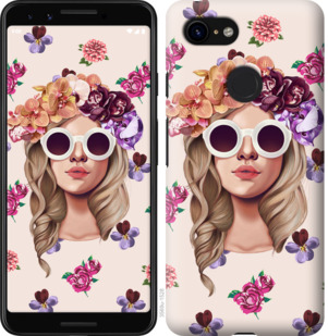 

Чохол Дівчина з квітами v2 на Google Pixel 3a 875832