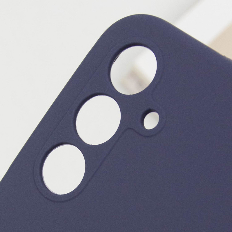 Купить Чехол Silicone Cover Lakshmi Full Camera (AAA) для Samsung Galaxy A36 5G (Темно-синий / Midnight blue) на vchehle.ua
