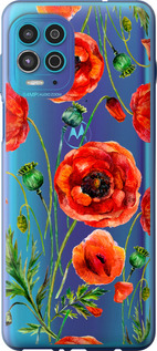 

Чехол Нарисованные маки для Motorola G100 1633978