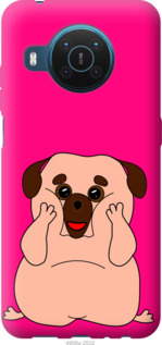 

Чехол Весёлый мопс для Nokia X10 1273648