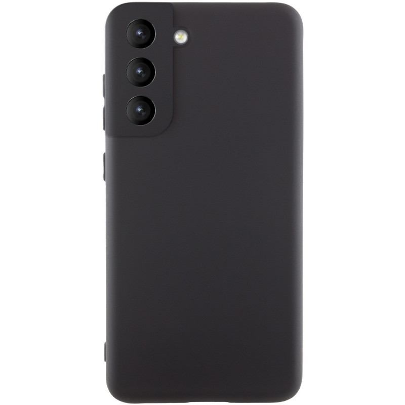 Чехол Silicone Cover Lakshmi Full Camera (AA) для Samsung Galaxy S21 FE (Черный / Black)