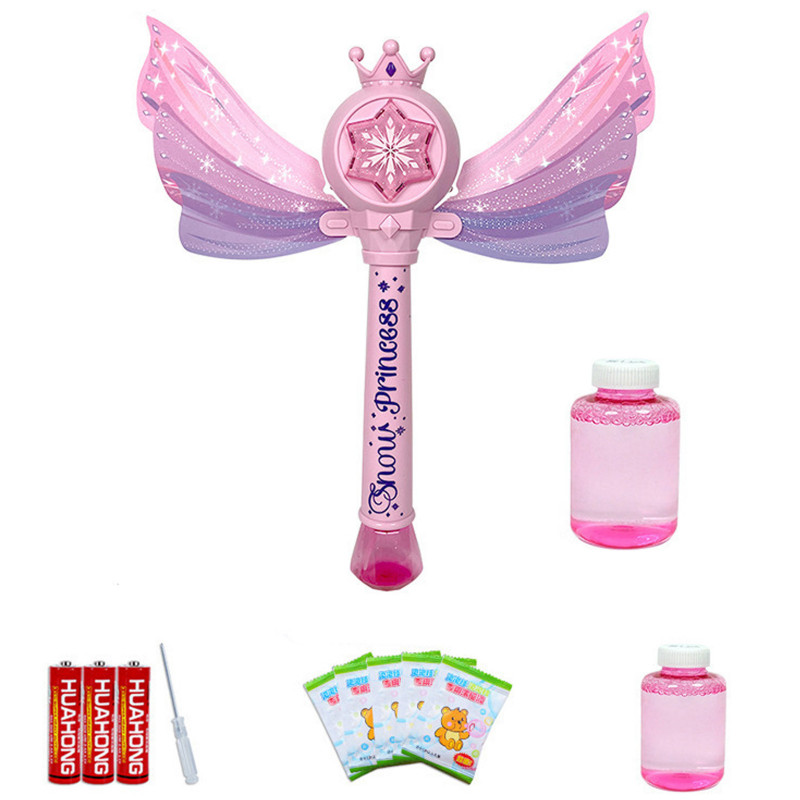 Фото Пістолет із мильними бульбашками SHT 8603 Snow Princess + bottle 130ml (Pink) в маназині vchehle.ua