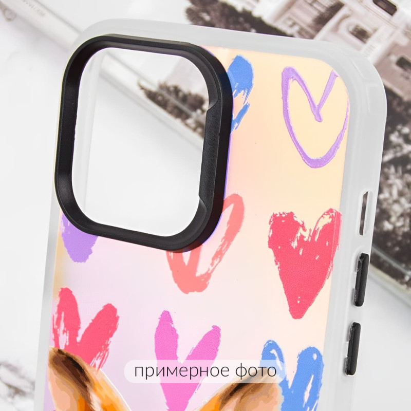 Купить TPU+PC чехол TakiTaki Love magic glow для Samsung Galaxy A34 5G (Sweet rabbit / Pink / Purple) на vchehle.ua