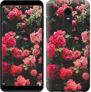 

Чехол Куст с розами для Xiaomi Redmi 5 Plus 639356