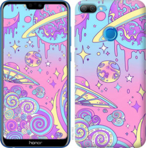 Чехол Розовая галактика для Huawei Honor 9i