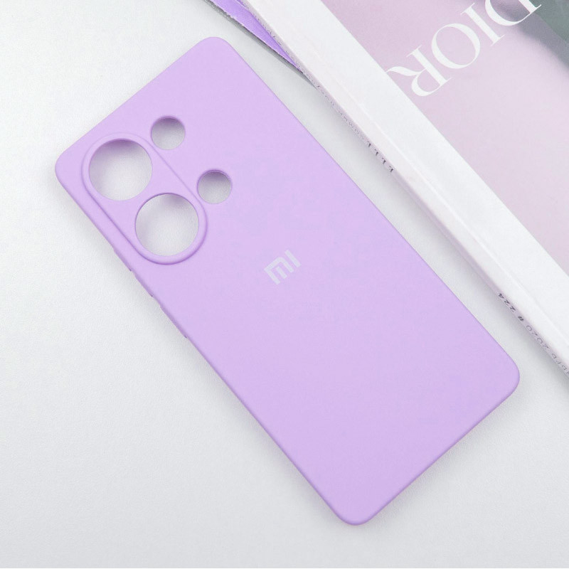 Фото Чохол Silicone Cover Full Camera (AA) на Xiaomi Redmi Note 13 Pro 4G / Poco M6 Pro 4G (Бузковий / Lilac) на vchehle.ua