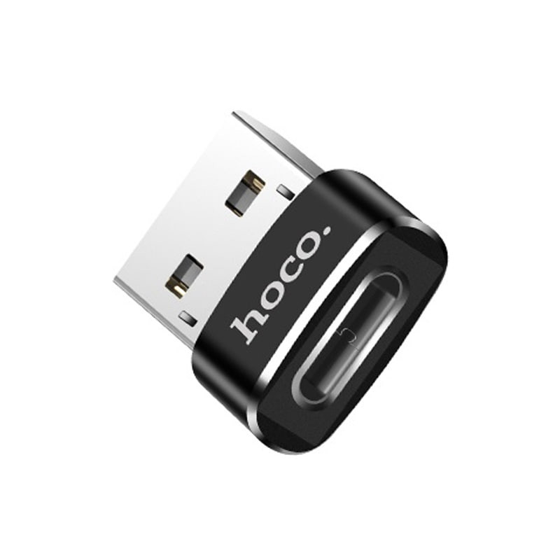 Фото Переходник Hoco UA6 OTG USB to Type-C (Черный) в магазине vchehle.ua