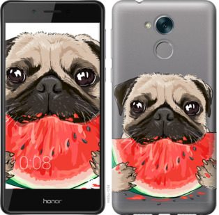 

Чохол Мопс і кавун на Huawei Honor 6C Pro 843834