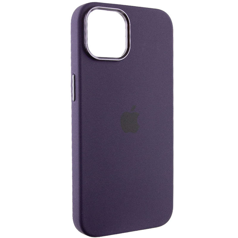 Чохол Silicone Case Metal Buttons (AA) на Apple iPhone 12 Pro Max (6.7") (Фіолетовий / Elderberry)
