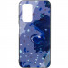 TPU+Glass чехол Diversity для Xiaomi Redmi Note 10 Pro / 10 Pro Max (Stains blue)