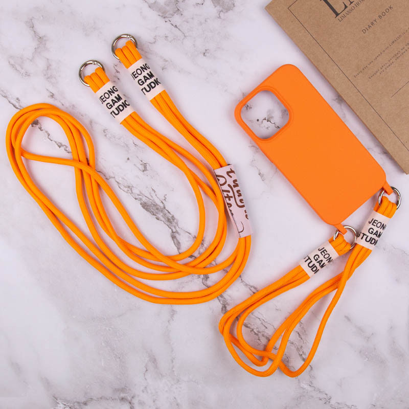 Купить Чехол TPU two straps California для Apple iPhone 12 Pro / 12 (6.1") (Оранжевый) на vchehle.ua