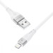 Фото Дата кабель Proove Soft Silicone USB to Lightning 2.4A (1m) (White) в маназині vchehle.ua
