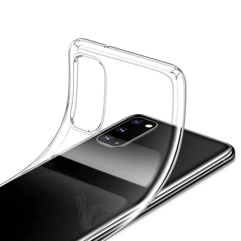 Фото TPU чехол Epic Transparent 1,0mm для Samsung Galaxy S20 (Бесцветный (прозрачный)) в магазине vchehle.ua