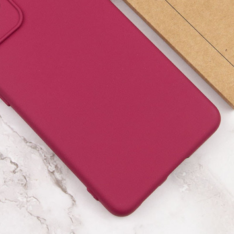 Фото Чохол TPU GETMAN Liquid Silk Full Camera на Xiaomi Redmi Note 13 Pro 4G (Бордовий / Marsala) на vchehle.ua