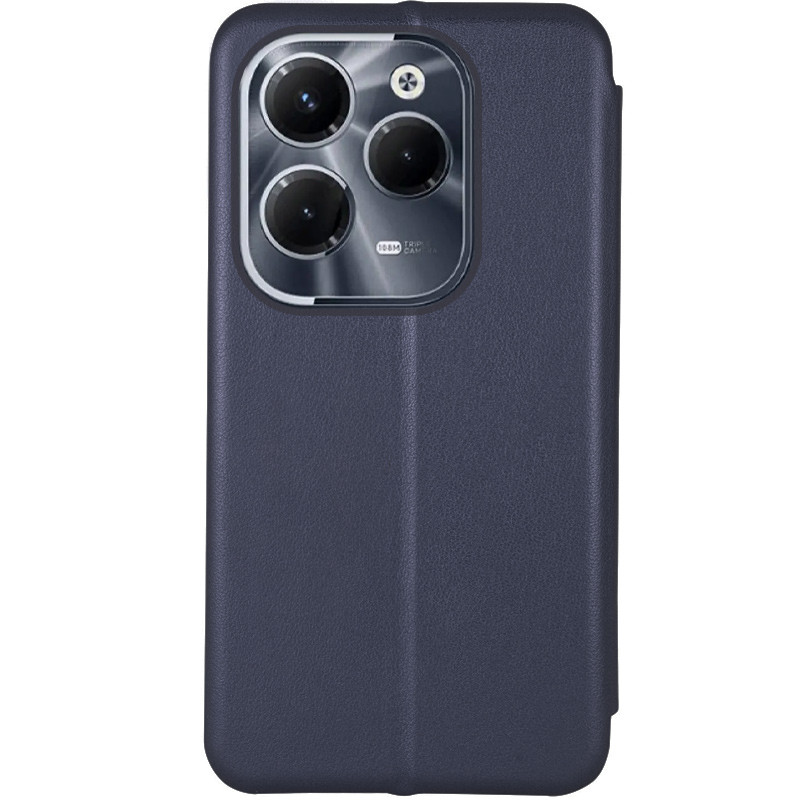 Фото Шкіряний чохол-книжка Classy на Infinix Hot 40 / 40 Pro / Tecno Spark 20 Pro (Темно-синій) в маназині vchehle.ua
