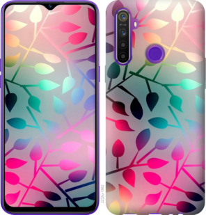 Чехол Листья для Realme 5