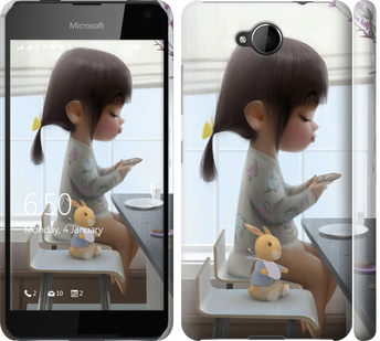 

Чехол Милая девочка с зайчиком для Nokia Lumia 650 636814