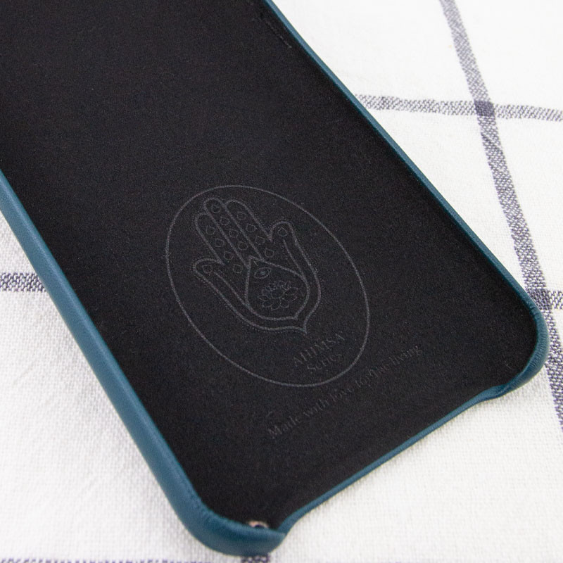 Фото Уцінка Шкіряний чохол AHIMSA PU Leather Case (A) на iPhone 12 Pro Max (Подряпина / Зелений) в маназині vchehle.ua