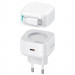 МЗП Usams US-CC202 GaN With Type-C Magnetic Retractable Cable Module XMF Ser. 35W (2USB-C) (White)