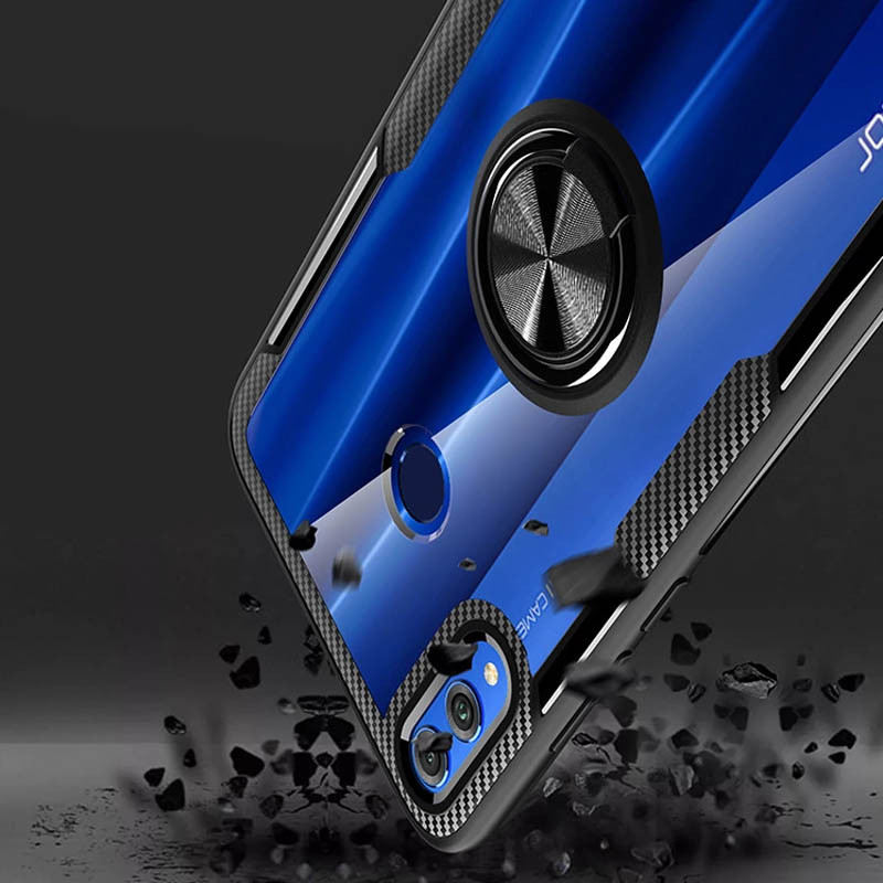 Заказать TPU+PC чехол Deen CrystalRing for Magnet (opp) для Huawei Honor 8X (Бесцветный / Черный) на vchehle.ua