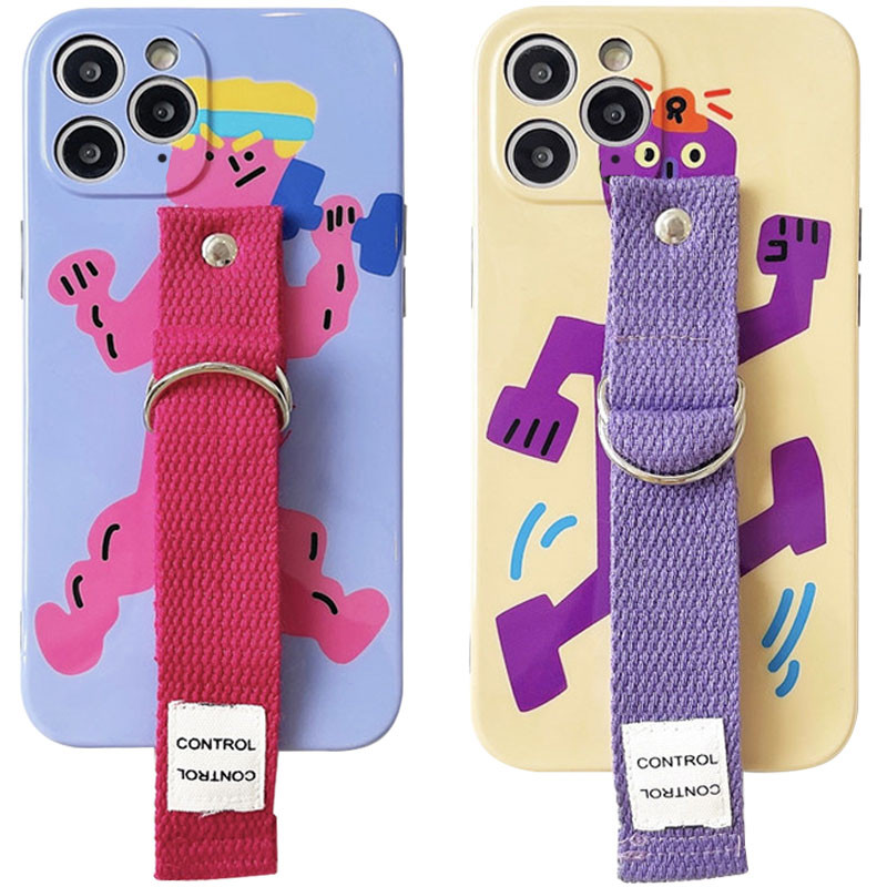 Чехол Funny Holder с цветным ремешком для Apple iPhone 11 Pro (5.8")