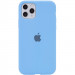 Чехол Silicone Case Full Protective (AA) для Apple iPhone 11 Pro Max (6.5") (Голубой / Cornflower)