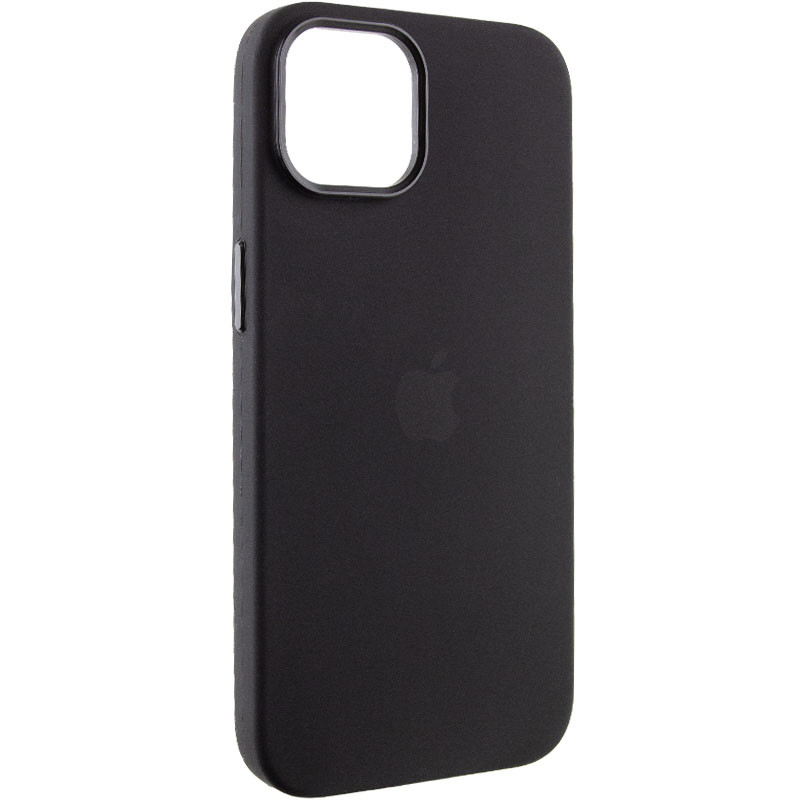 Чохол Silicone Case Metal Buttons (AA) на Apple iPhone 12 Pro Max (6.7") (Чорний / Black)