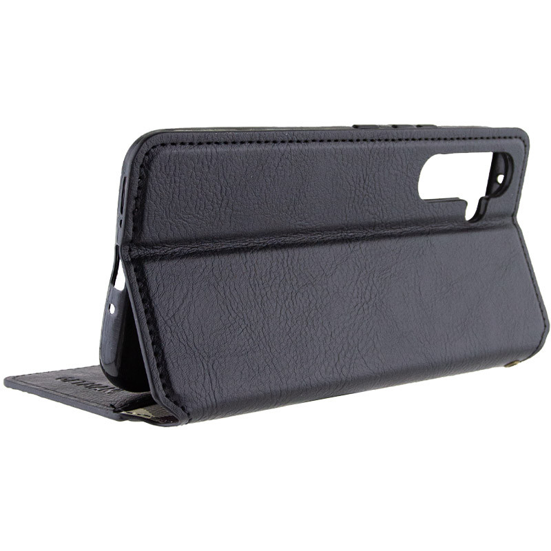Кожаный чехол-книжка GETMAN Cubic (PU) для Samsung Galaxy A35 (Черный) в магазине vchehle.ua