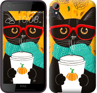 

Чехол Осенний кот для HTC Desire 830 580985